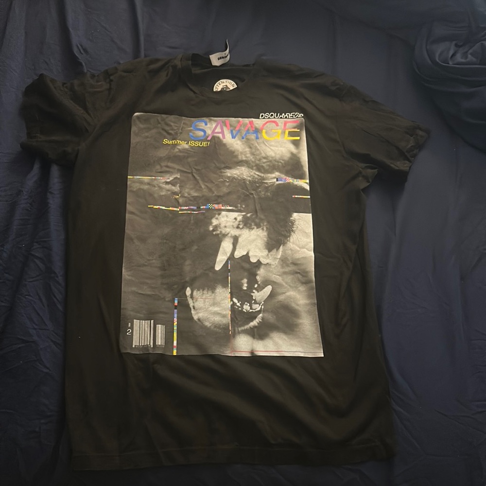 Black DSquared2 Savage T-Shirt Size L
